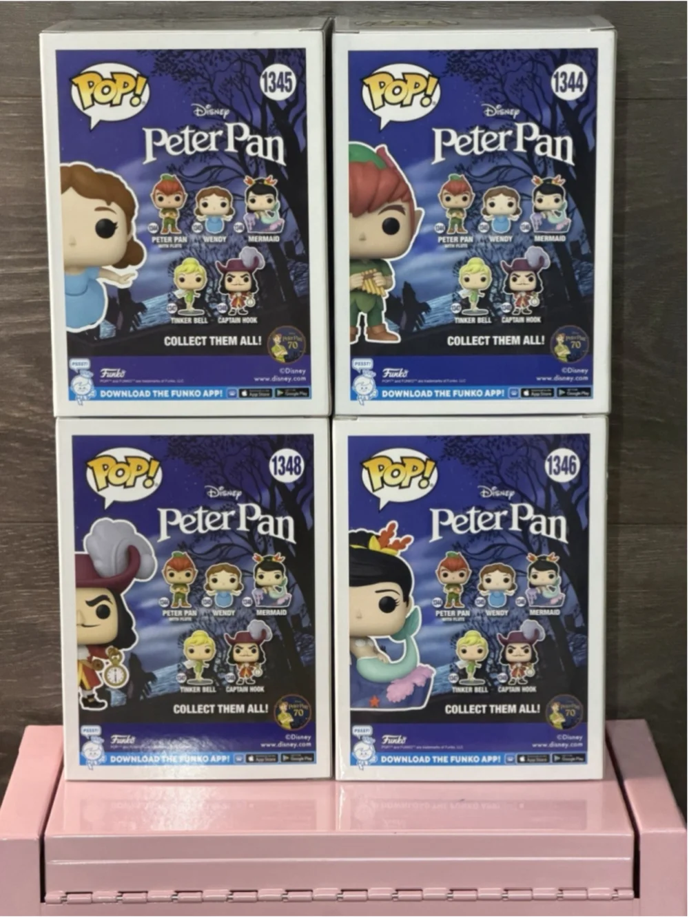 Funko Pop! Disney Peter Pan 70th Anniversary Complete Set (5 Figures) #1344–1348